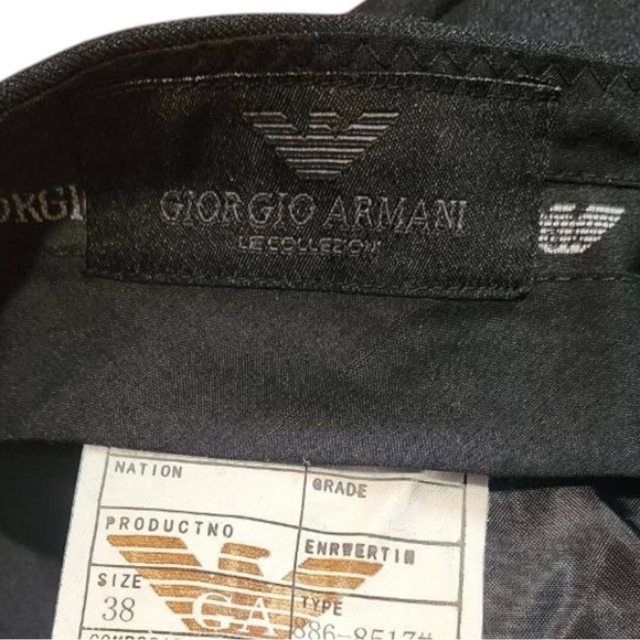 Giorgio Armani Le Collezioni Dark Grey Pants Size 38 Wide - Picture 4 of 7